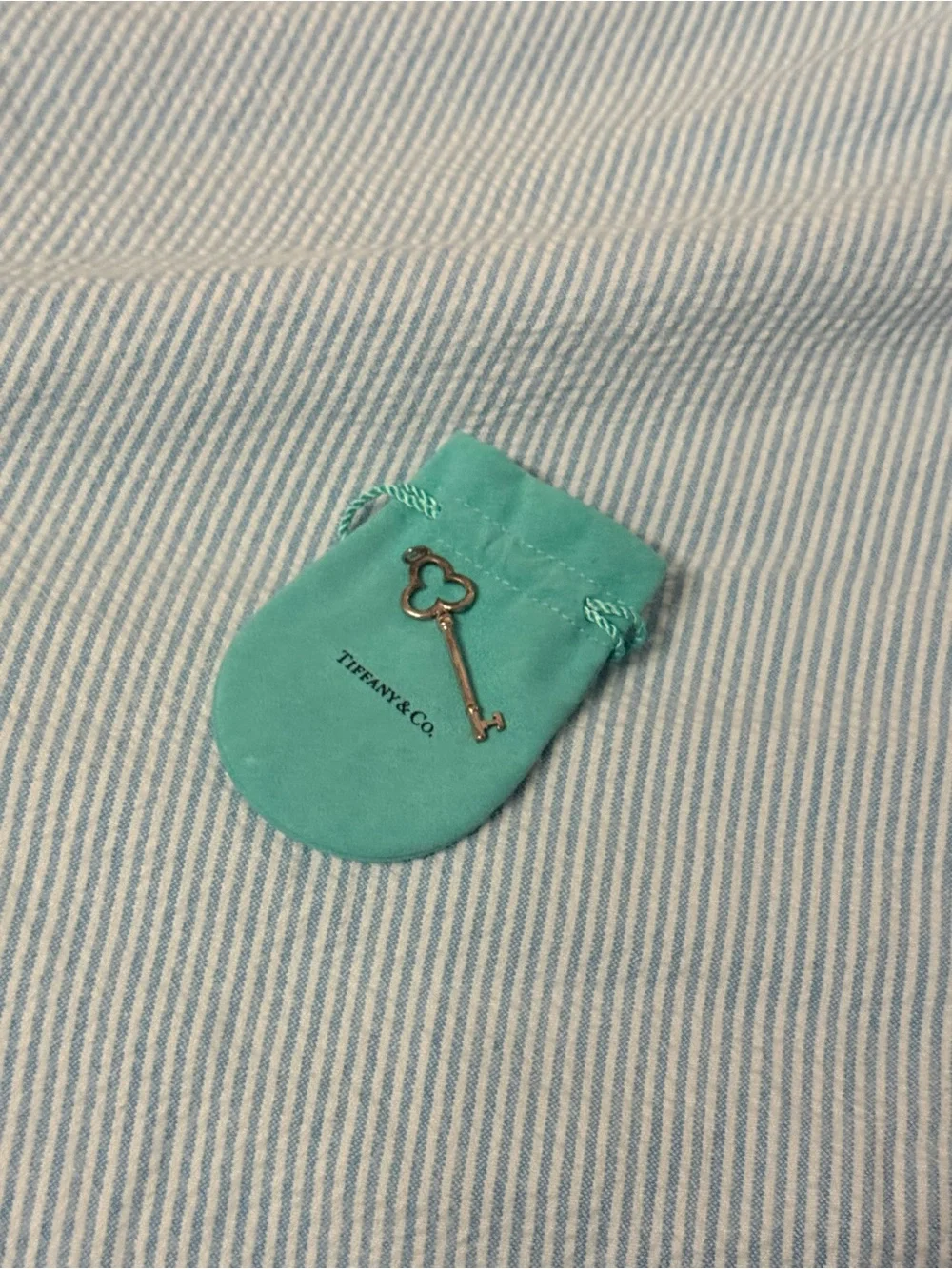 Tiffany & Co. Vintage Key Charm with original pouch